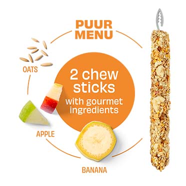PUUR Knaagsticks banaan & appel - Detail 1