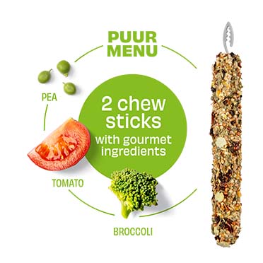 PUUR Knaagsticks erwt & tomaat - Detail 1