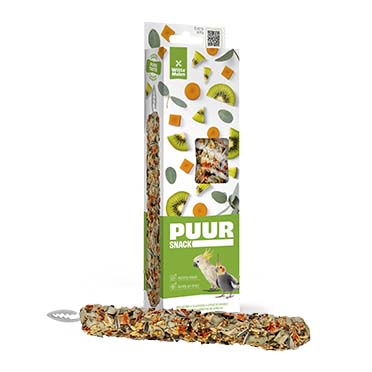 PUUR Sticks grote parkiet kiwi & eucalyptus - Verpakkingsbeeld