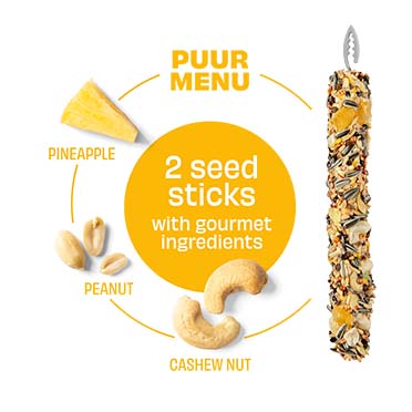 PUUR Sticks papegaai pinda & ananas - Detail 1
