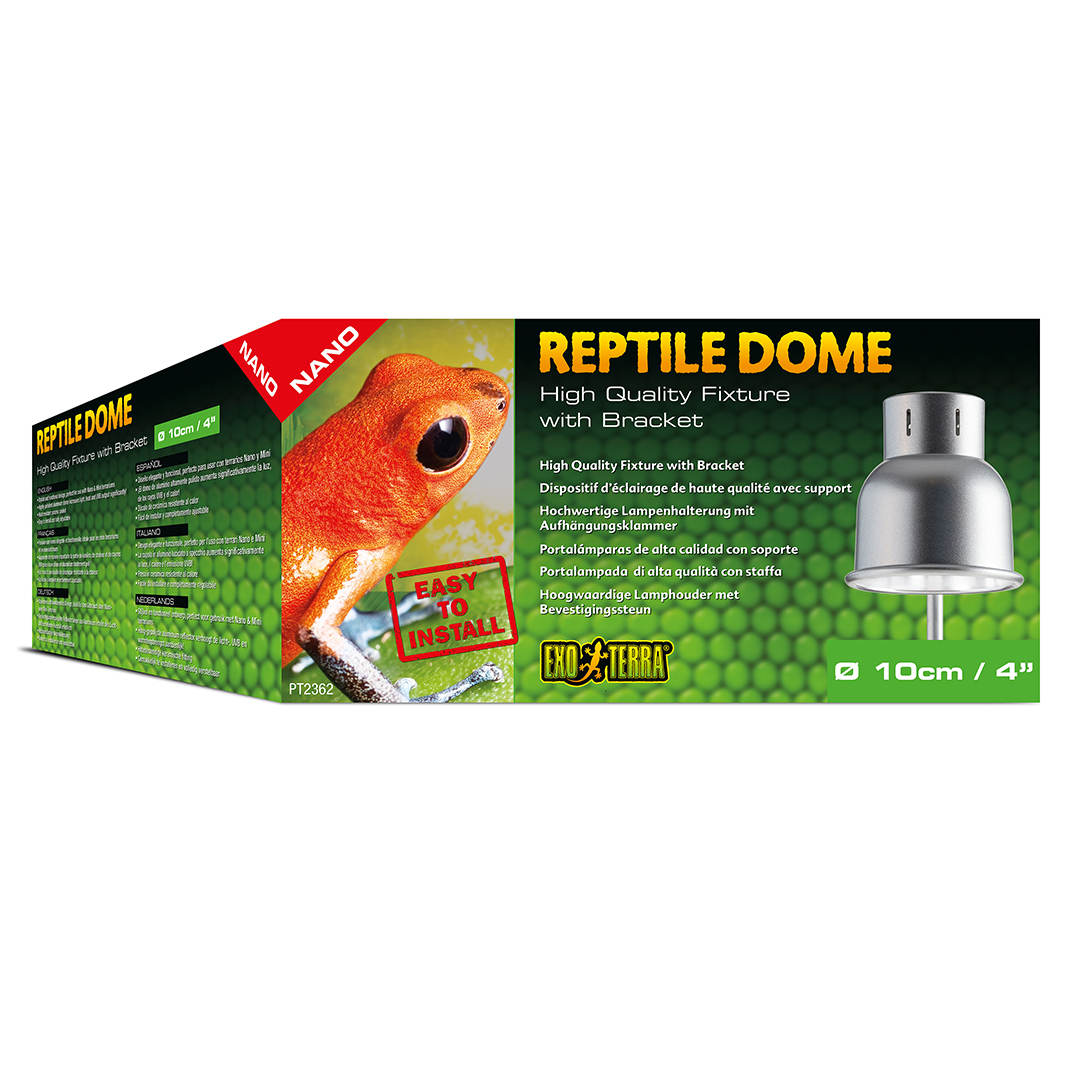 Ex reptile dome fixture with bracket nano - Product shot