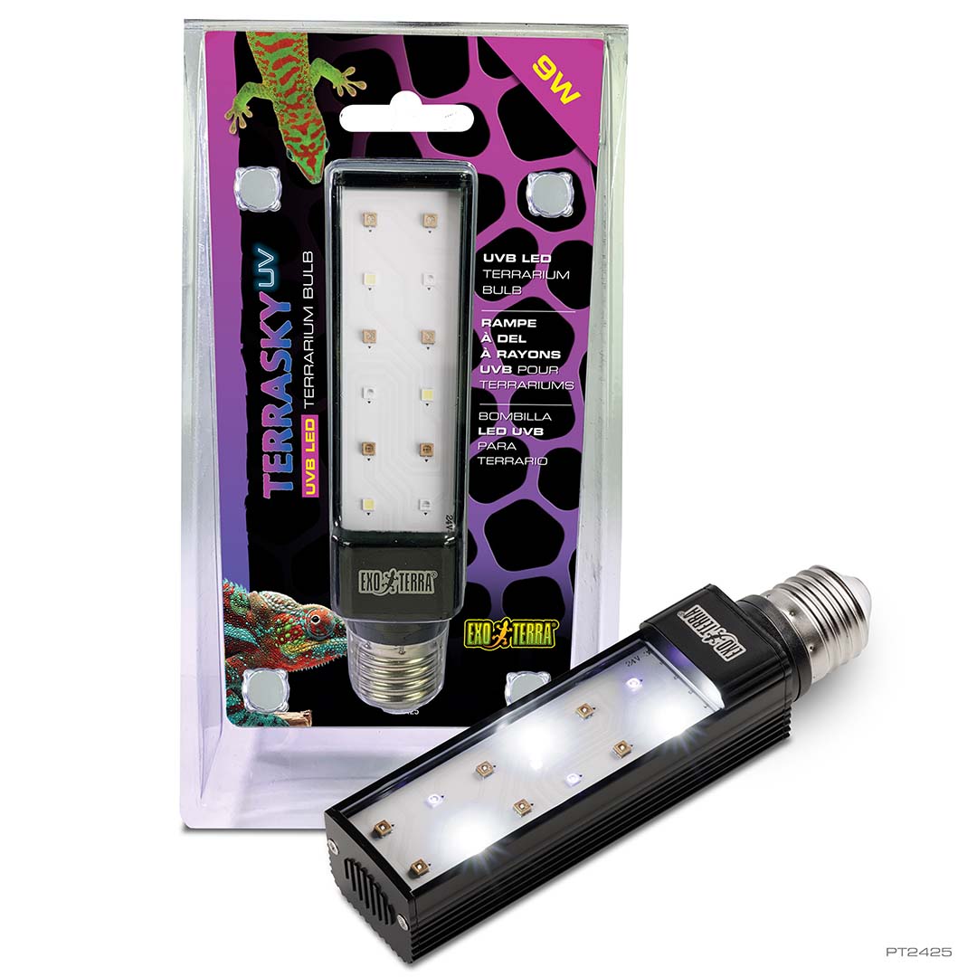 EX TerraSky UV bombilla LED UVB para terrario Negro - Verpakkingsbeeld