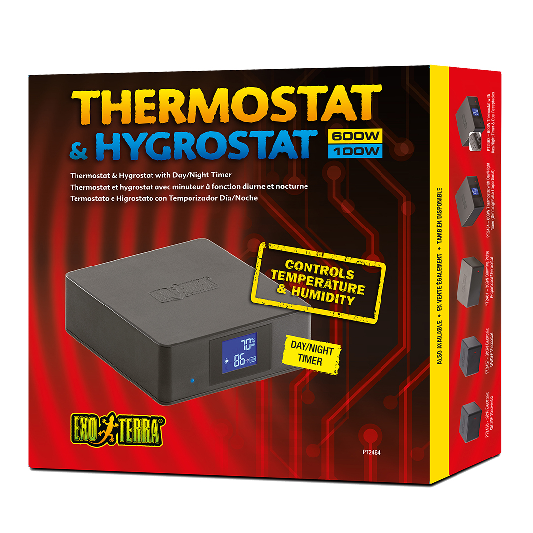Ex thermostaat & hygrostaat met timer - Verpakkingsbeeld