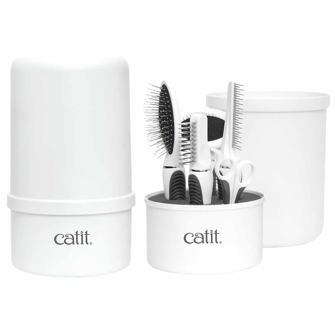 Ca longhair grooming kit white - Product shot