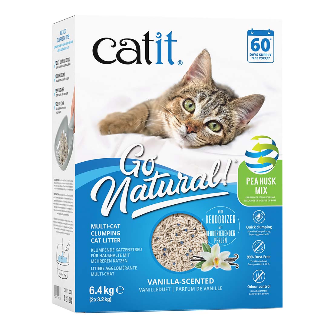 CA Go Natural! erwtenschil kattenbakvulling mix - Verpakkingsbeeld