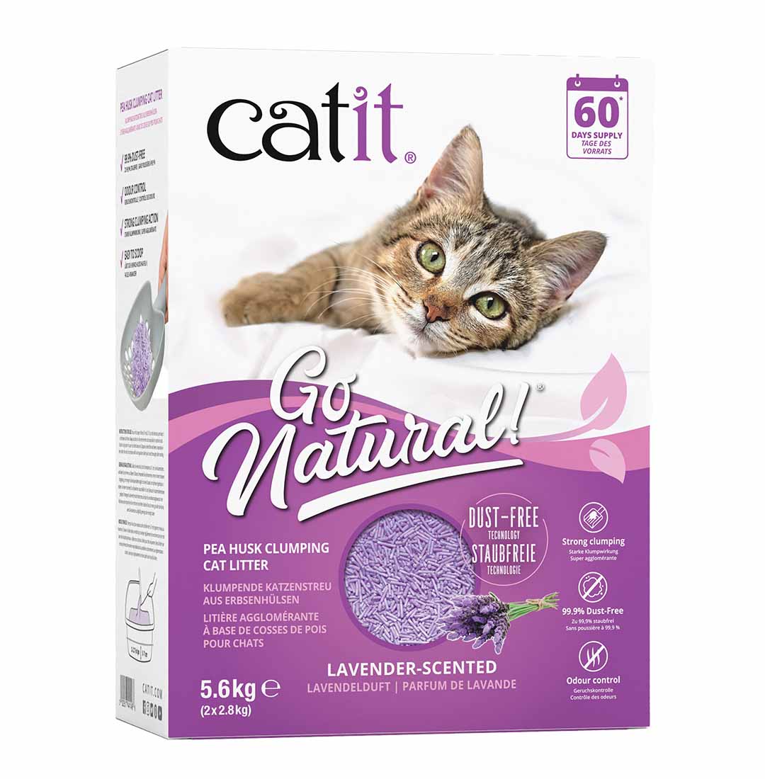 Ca go erwtenschil kattenbakvulling lavendel - Product shot