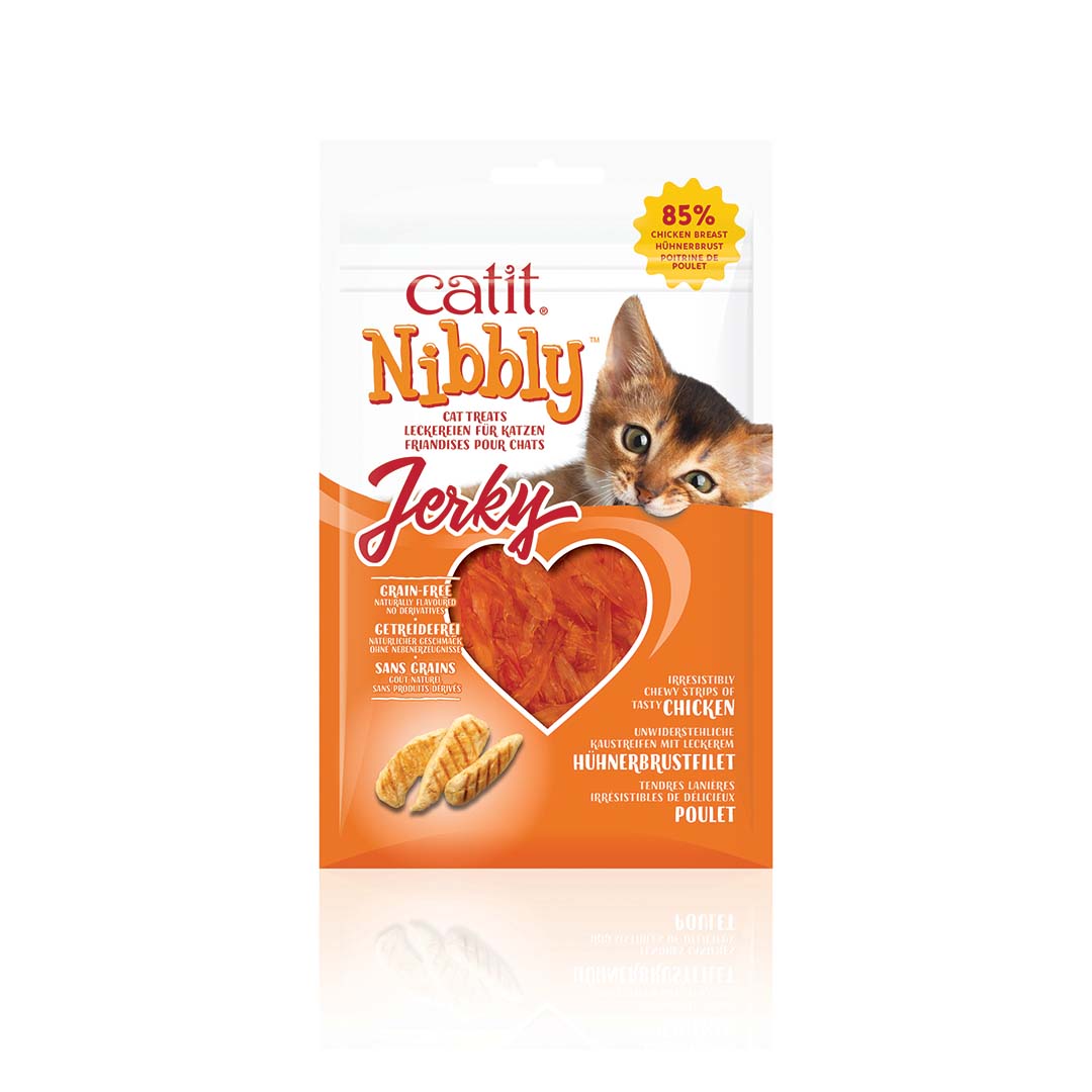 CA Nibbly Jerky kip - Verpakkingsbeeld