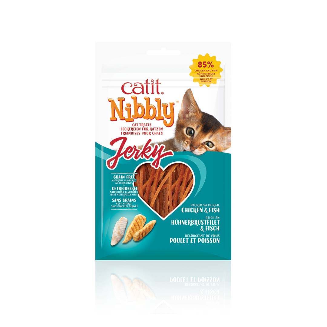 CA Nibbly Jerky kip & vis - Verpakkingsbeeld