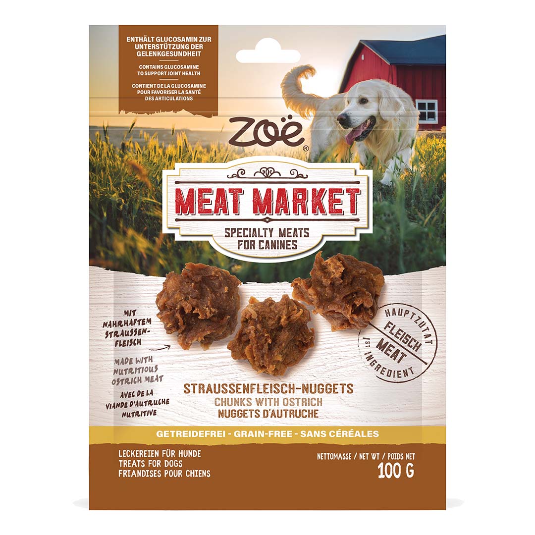 Zoë Meat Market Stukjes met Struisvogel - Product shot