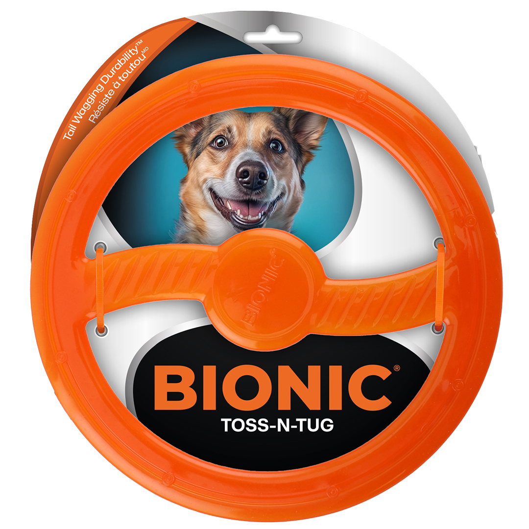 Bionic toss-n-tug ring orange - Product shot