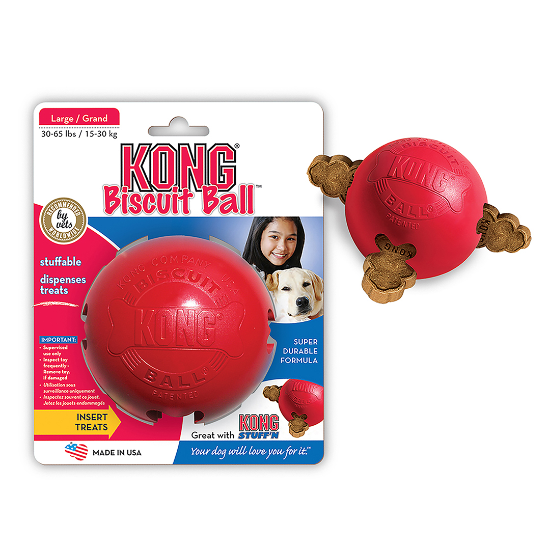 Kong biscuit ball red - Product shot