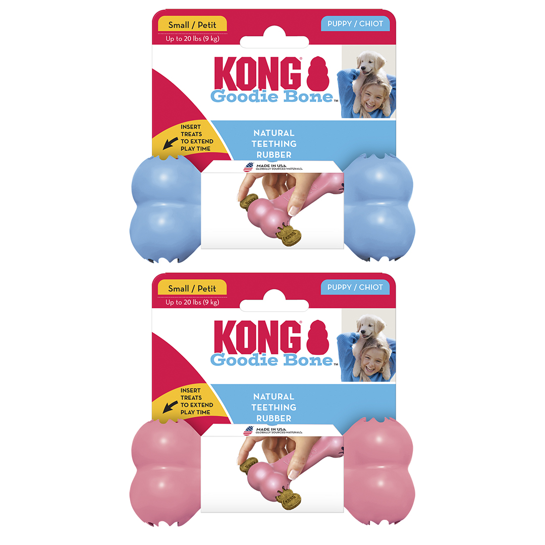 Kong puppy goodie bone mixed colors - Product shot
