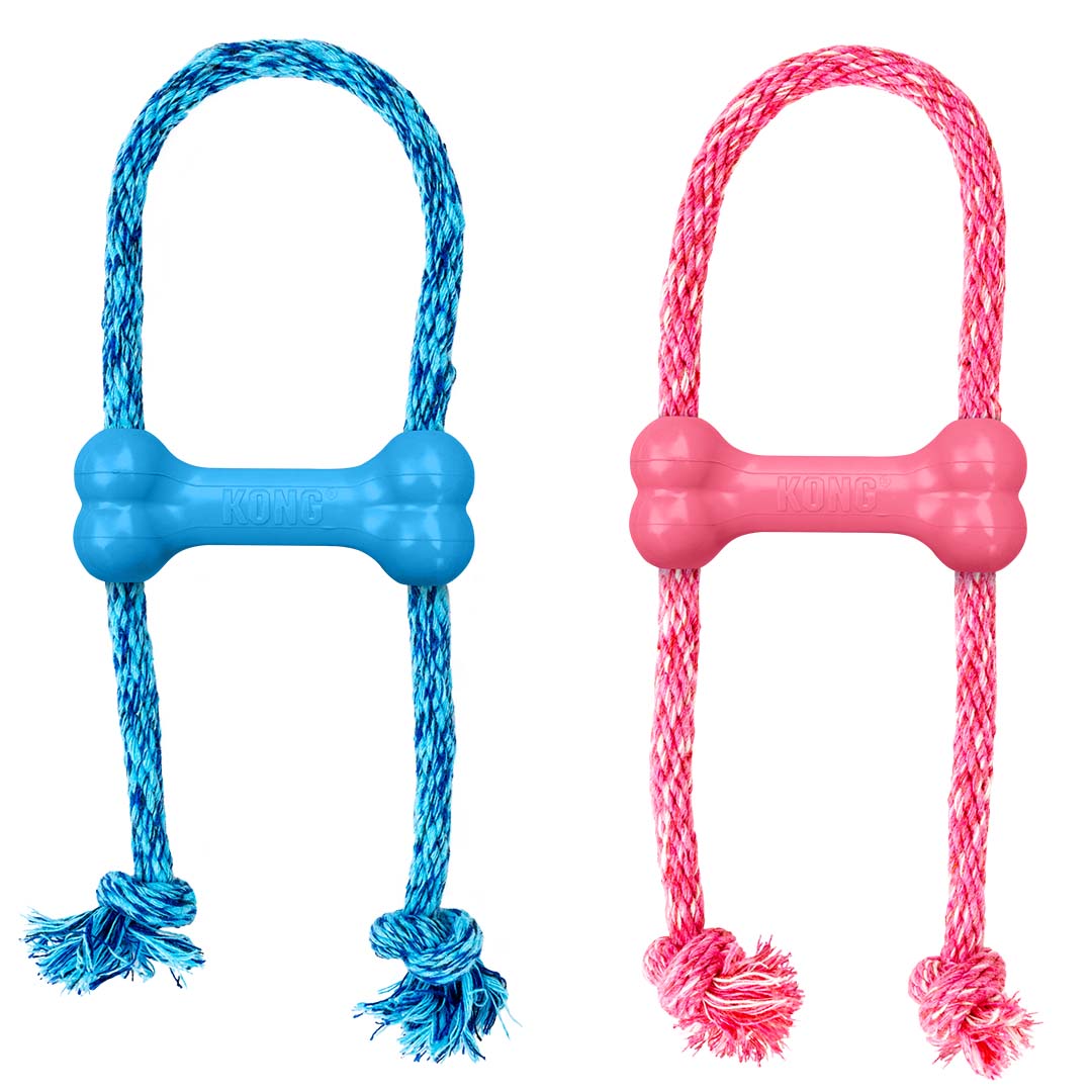 KONG Puppy Goodie Bone Rope Gemengde kleuren - Product shot