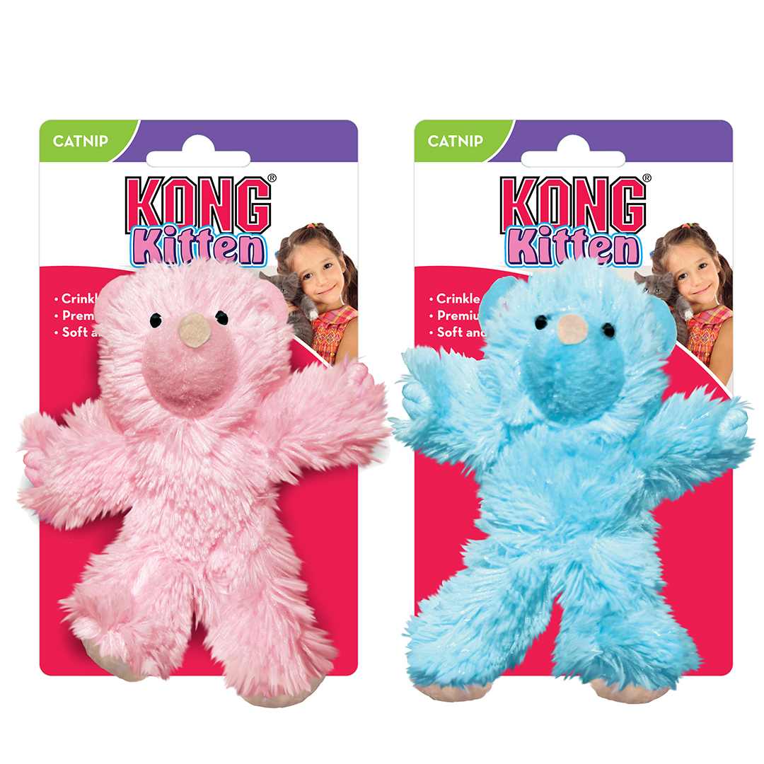 Kong cat kitten teddybeer gemischte farben - Verpakkingsbeeld
