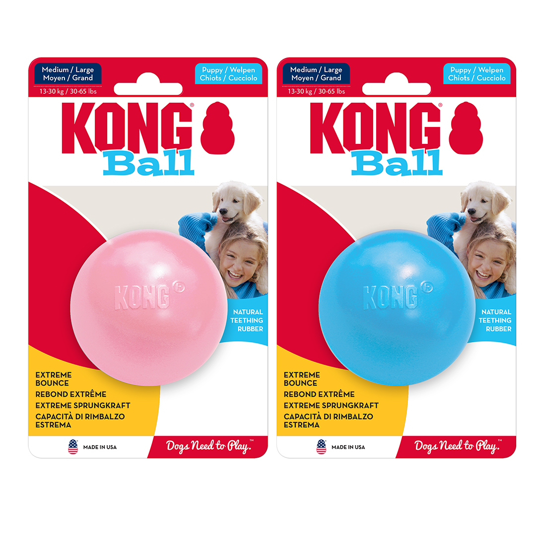 Kong puppy ball hole mixed colors - <Product shot>