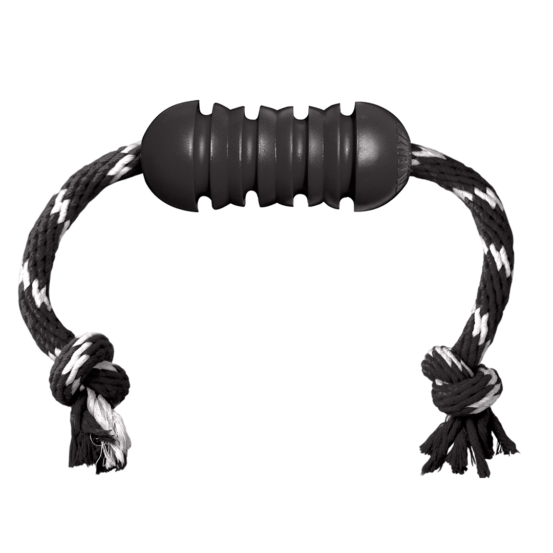 KONG extreme dental w/rope zwart - Product shot