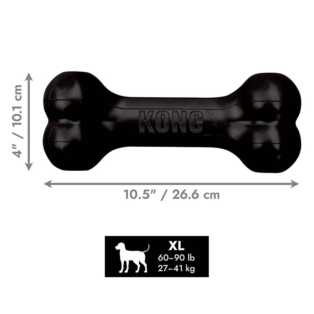 KONG Extreme Goodie Bone Zwart - Detail 1