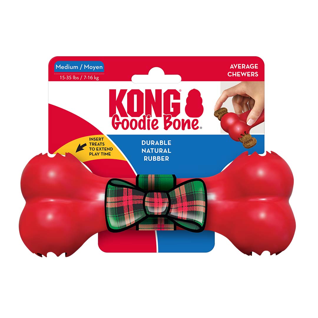KONG Holiday Goodie Bone Rouge/vert - Product shot