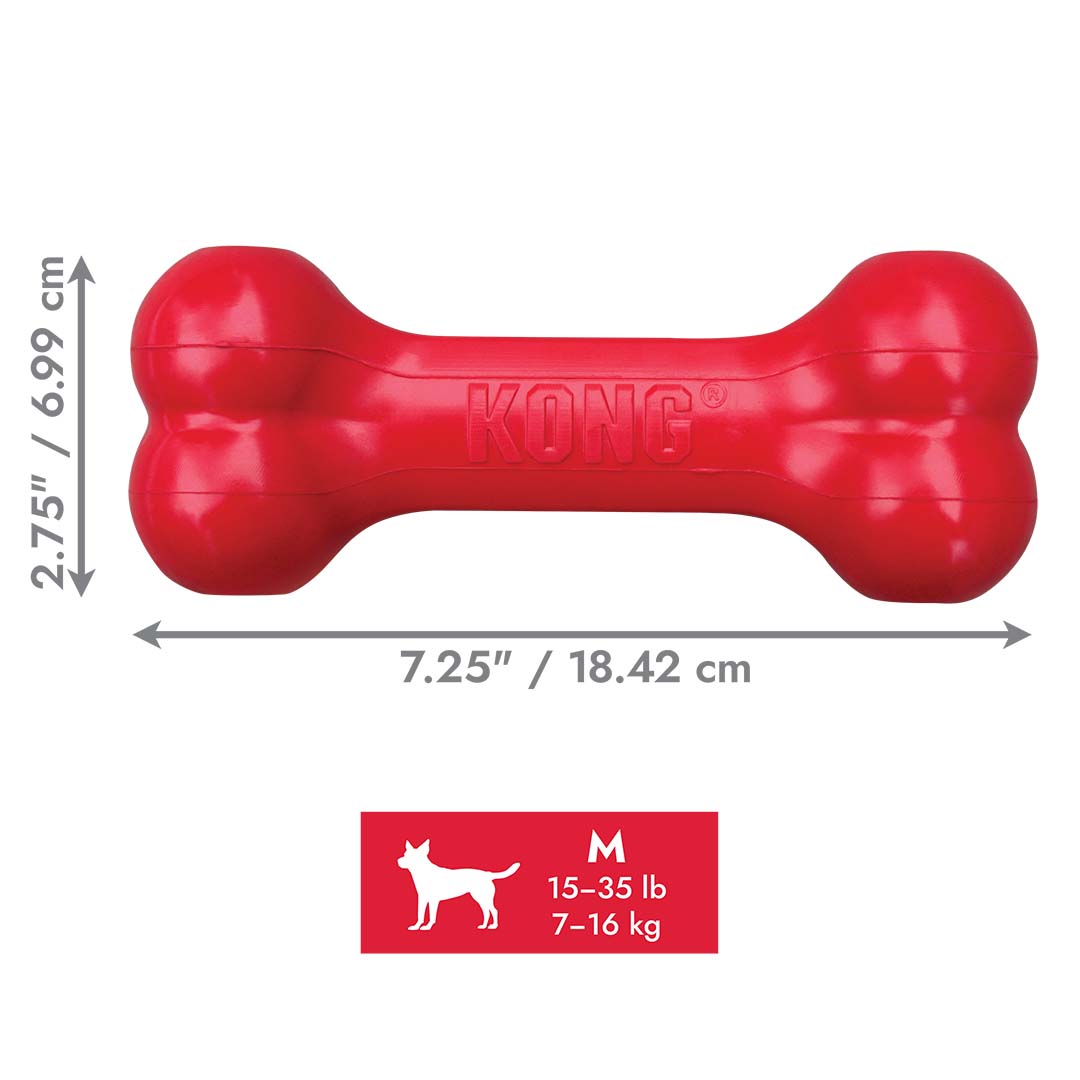 KONG Goodie Bone Holiday Red - Detail 1