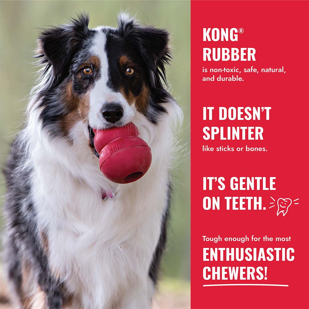KONG Stuff A Ball Holiday Rood - Sceneshot