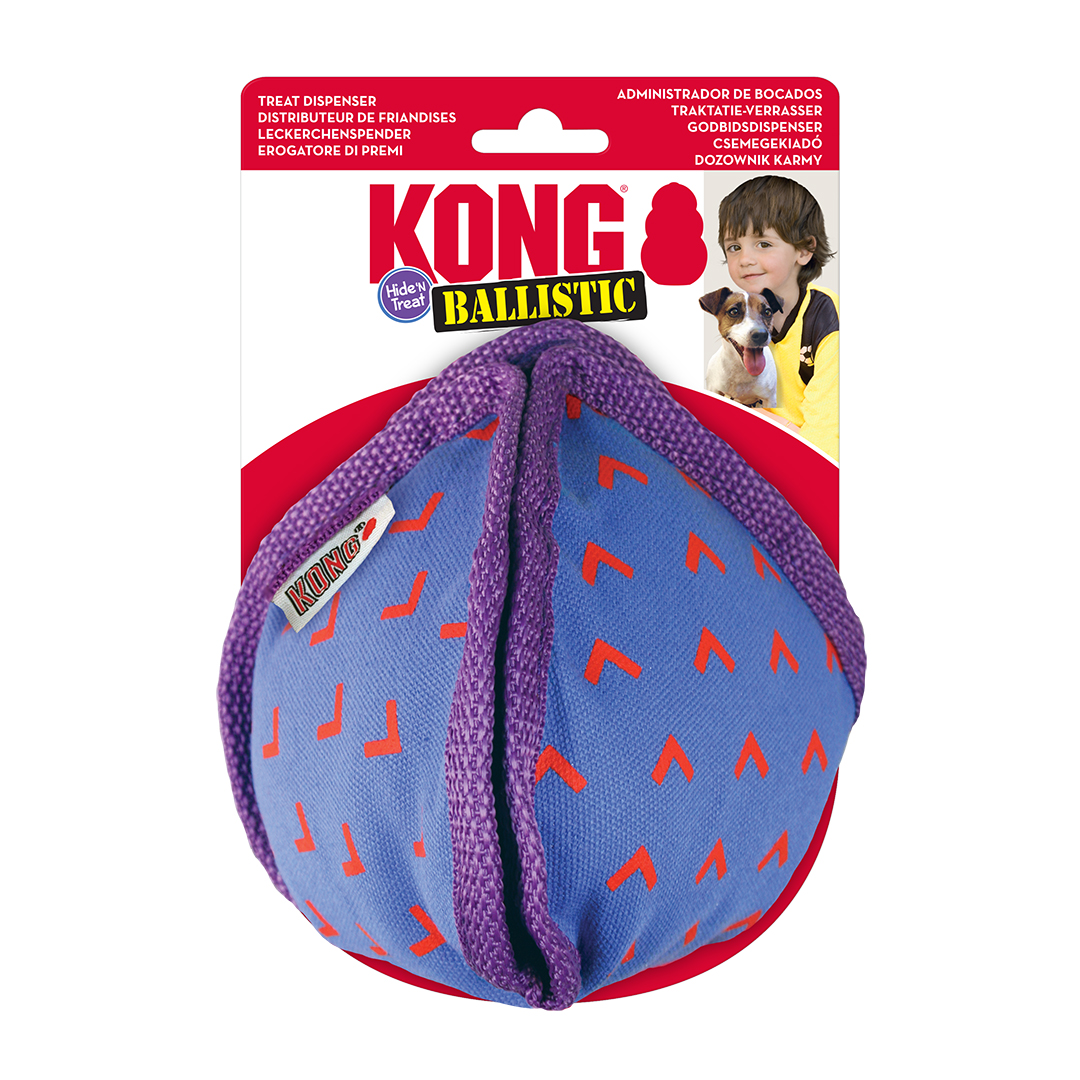 KONG Ballistic Hide 'n Treat gemengde kleuren - <Product shot>