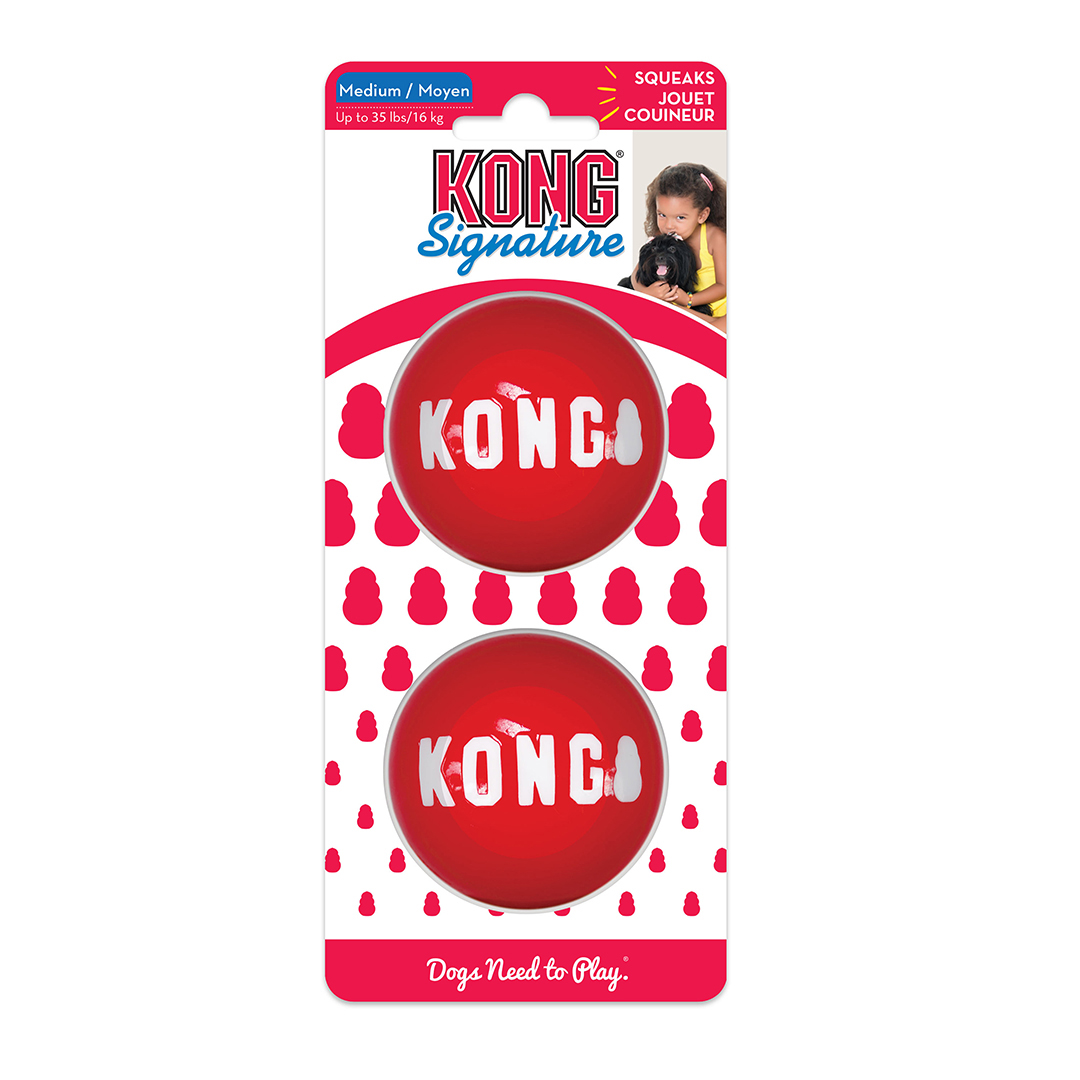 Kong signature balls rood - Verpakkingsbeeld
