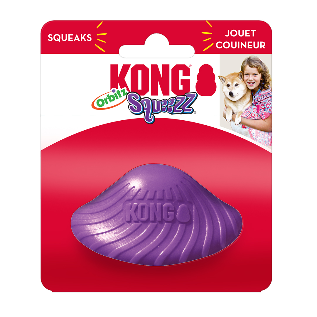 Kong squeezz orbitz saucer mixed colors - Product shot