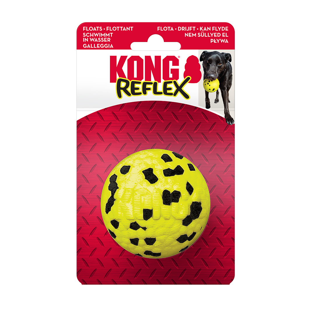 Kong reflex ball jaune - Product shot