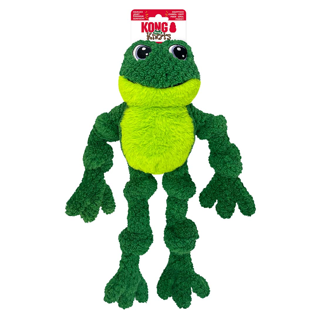 KONG Knots Frog Groen - Verpakkingsbeeld