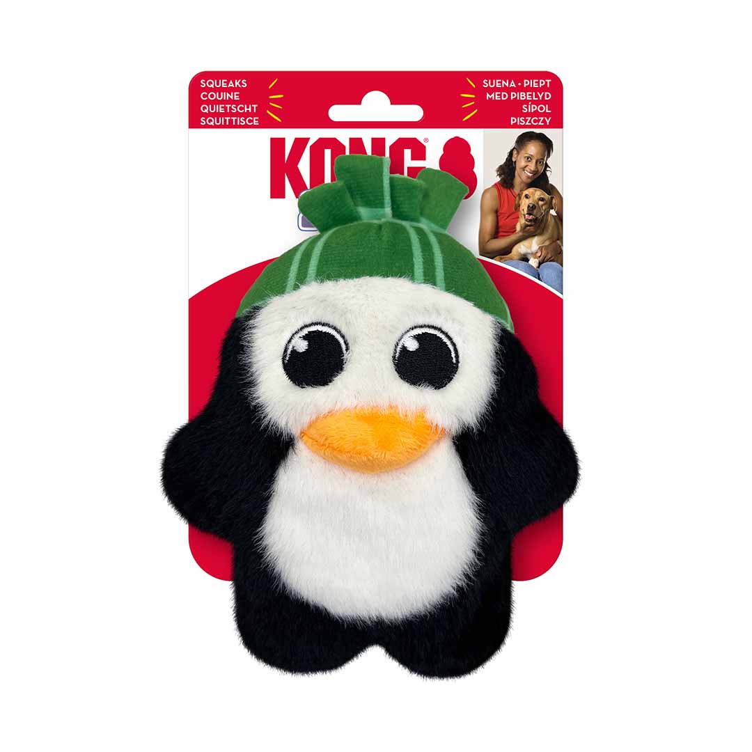 Kong holiday snuzzles penguin meerkleurig - Product shot