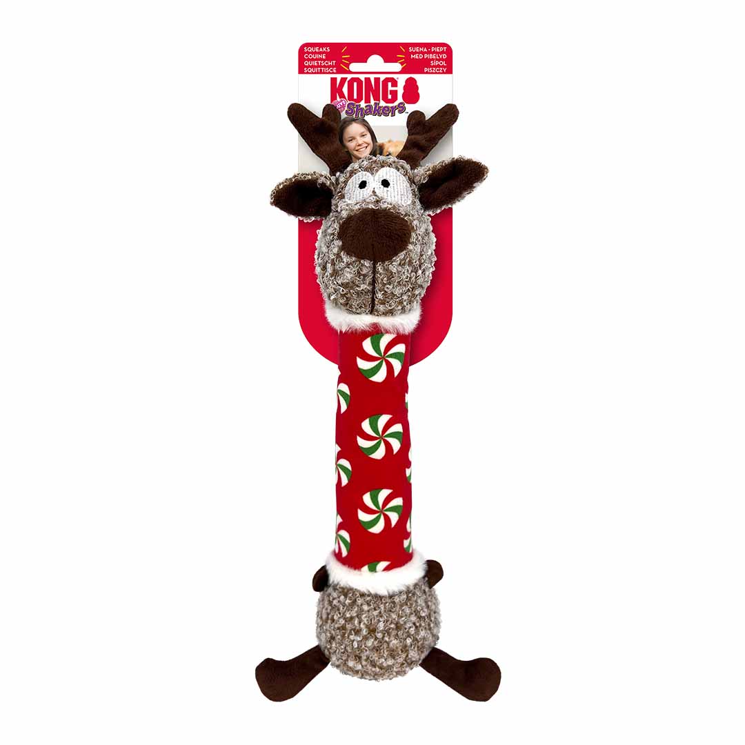 Kong holiday shakers luvs reindeer meerkleurig - Product shot