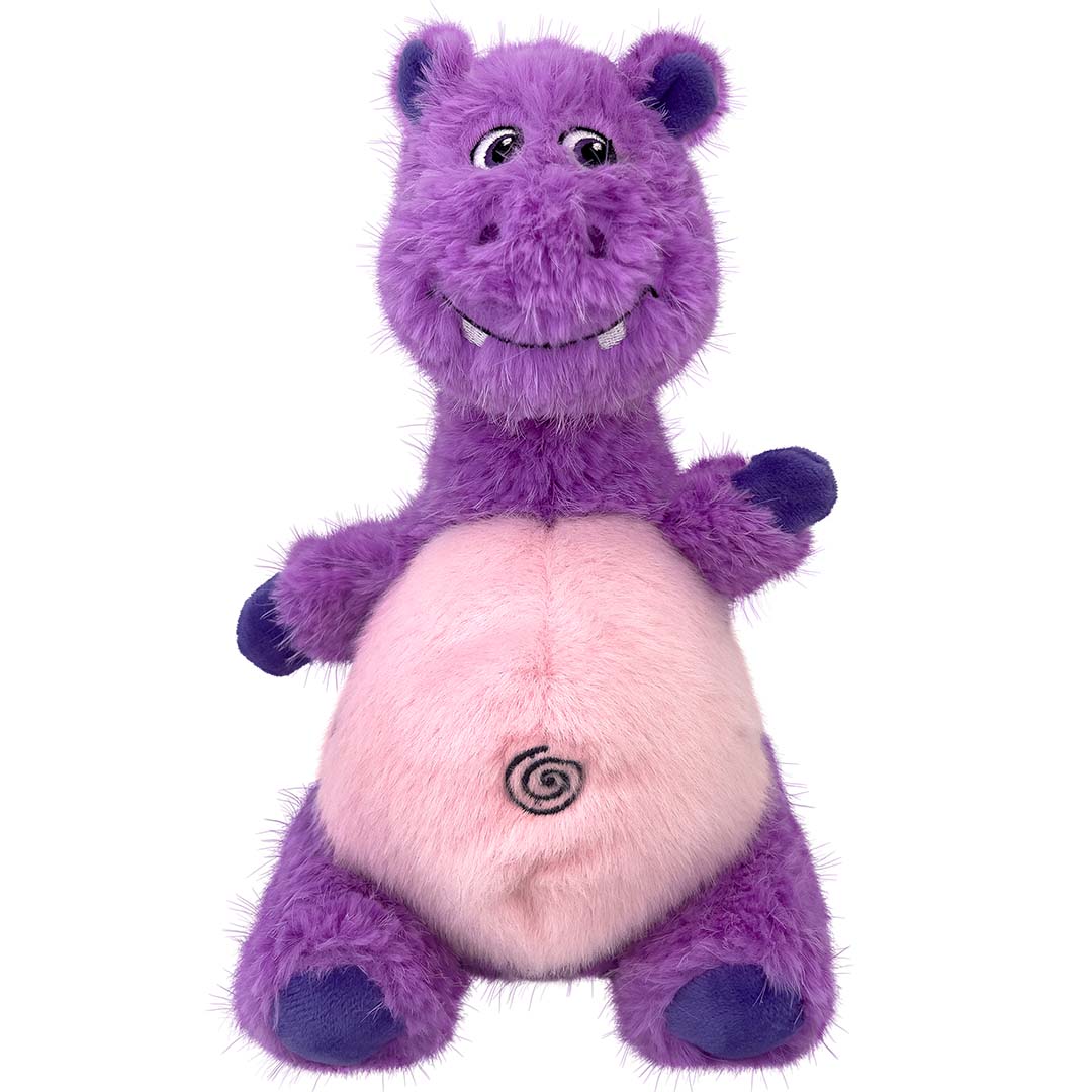 KONG Knots Belly Hippo Purple/pink - Product shot