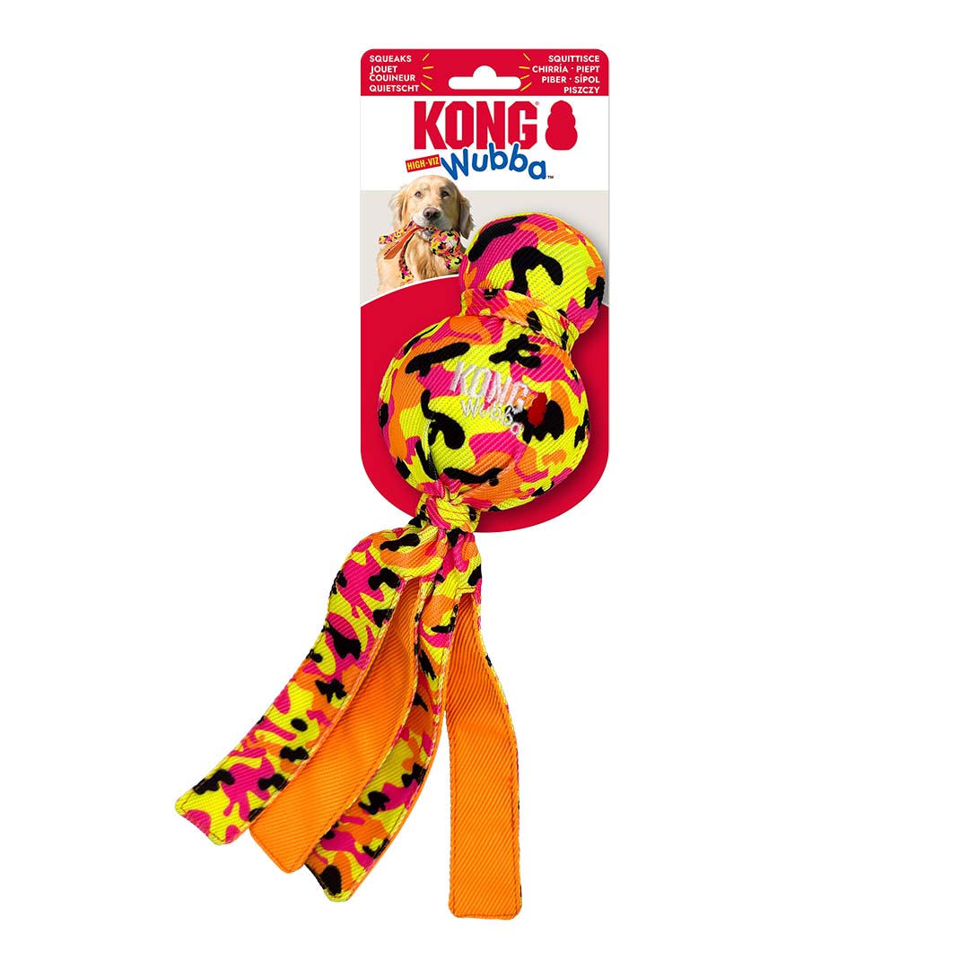 KONG Wubba Ballistic High-Viz Multicolour - Verpakkingsbeeld