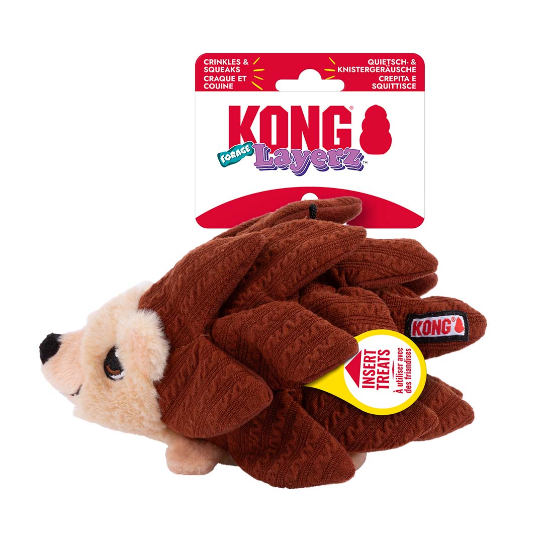 KONG Layerz Forage Hedgehog Brown - Verpakkingsbeeld