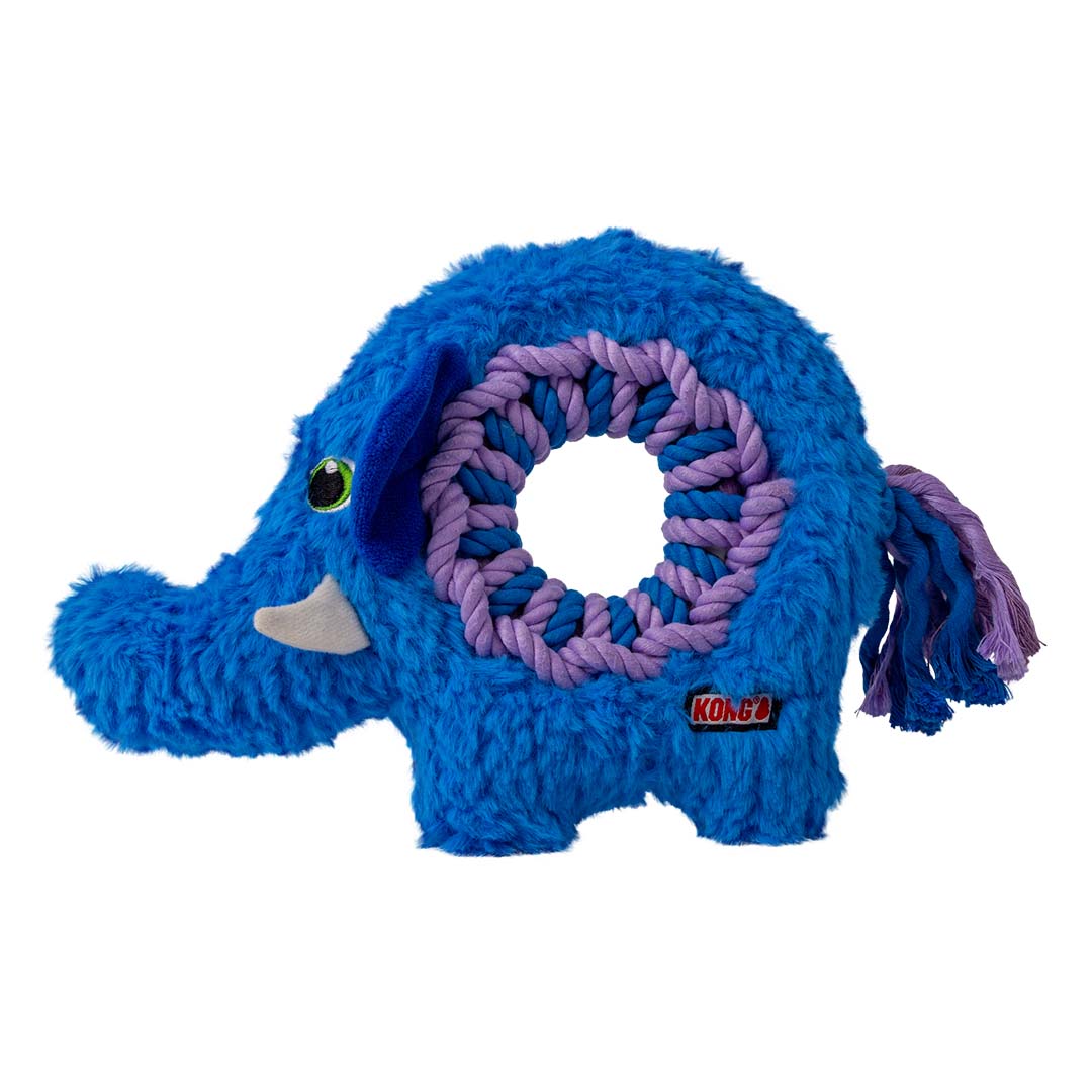 KONG Ringaroos Elephant Blauw/paars - Product shot