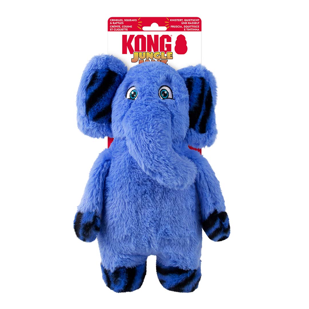 KONG Jungle Jamz Elephant Blauw - Verpakkingsbeeld