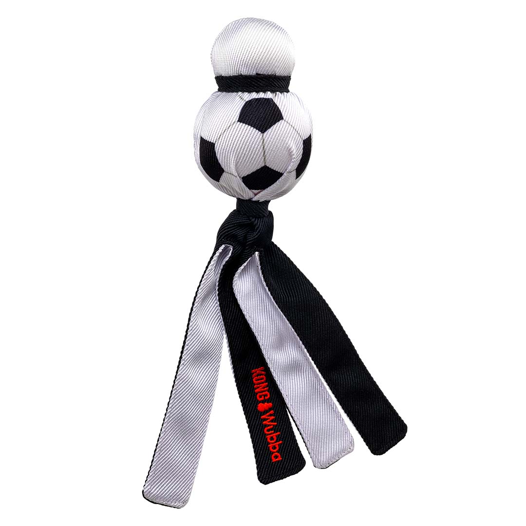 KONG Wubba Sport Football Wit/zwart - Product shot