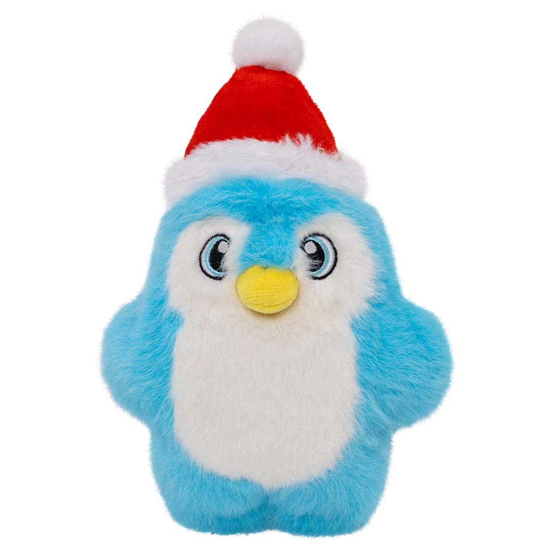KONG Holiday Snuzzles Santa Penguin Blauw/wit - Product shot