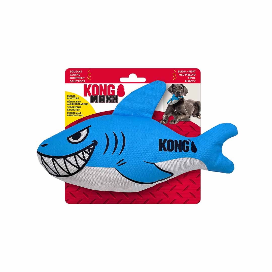 KONG Maxx Shark Blauw/wit - Verpakkingsbeeld
