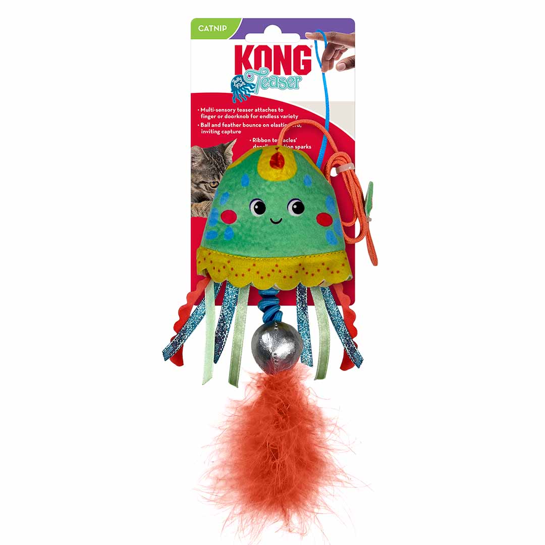 Kong Cat Teaser Jellyfish mixed colors - Product shot