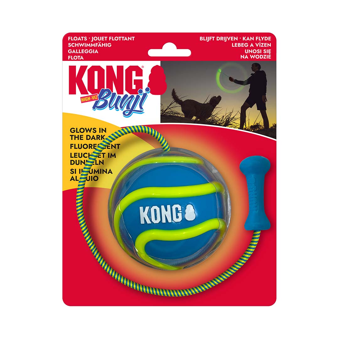 KONG Bunji High-Viz Ball Gemengde kleuren - Detail 1