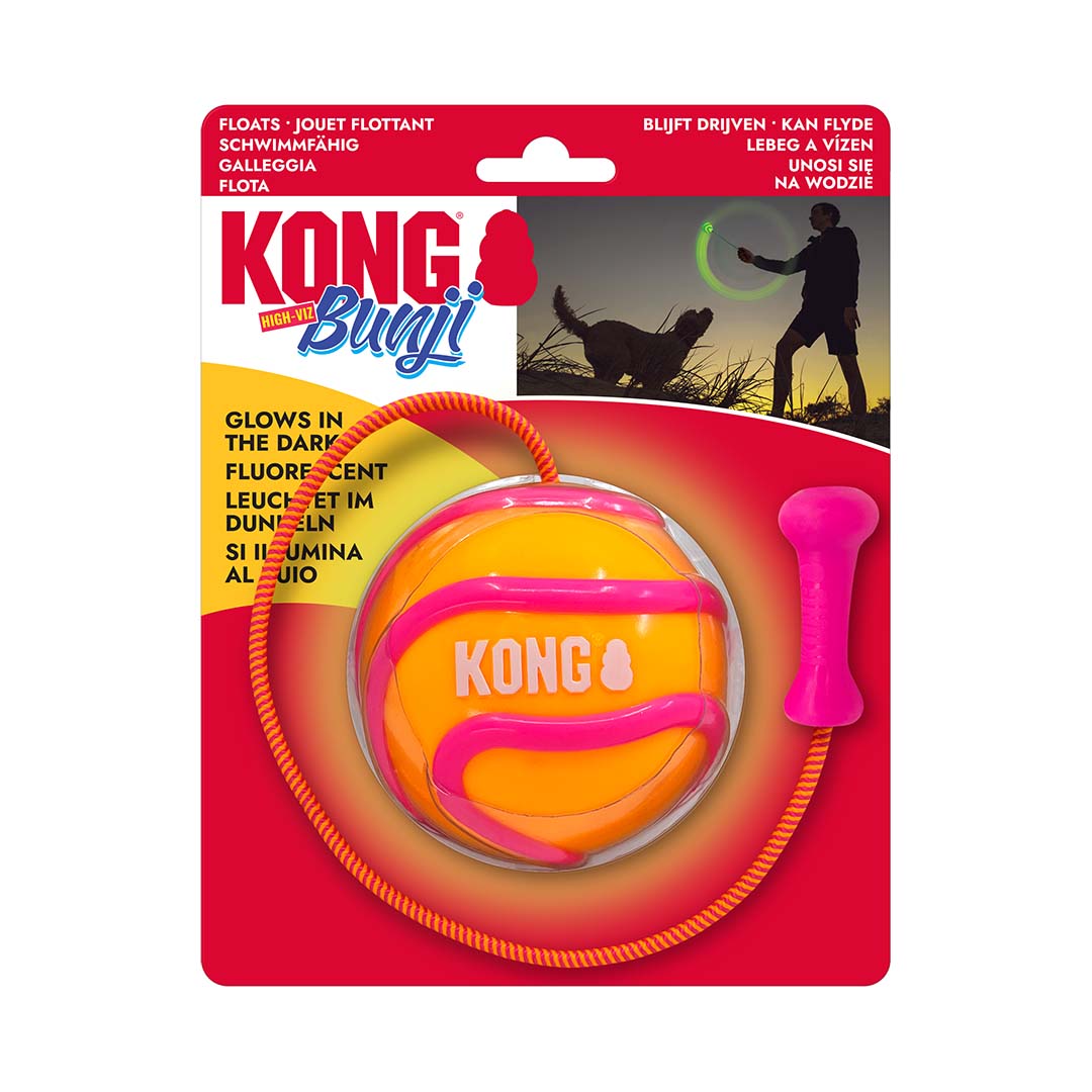 KONG Bunji High-Viz Ball Gemengde kleuren - Verpakkingsbeeld