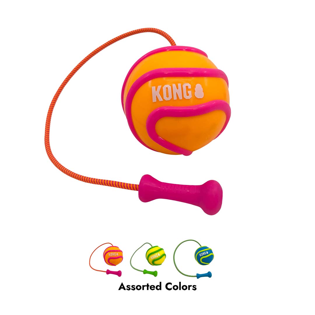 KONG Bunji High-Viz Ball Gemengde kleuren - Product shot