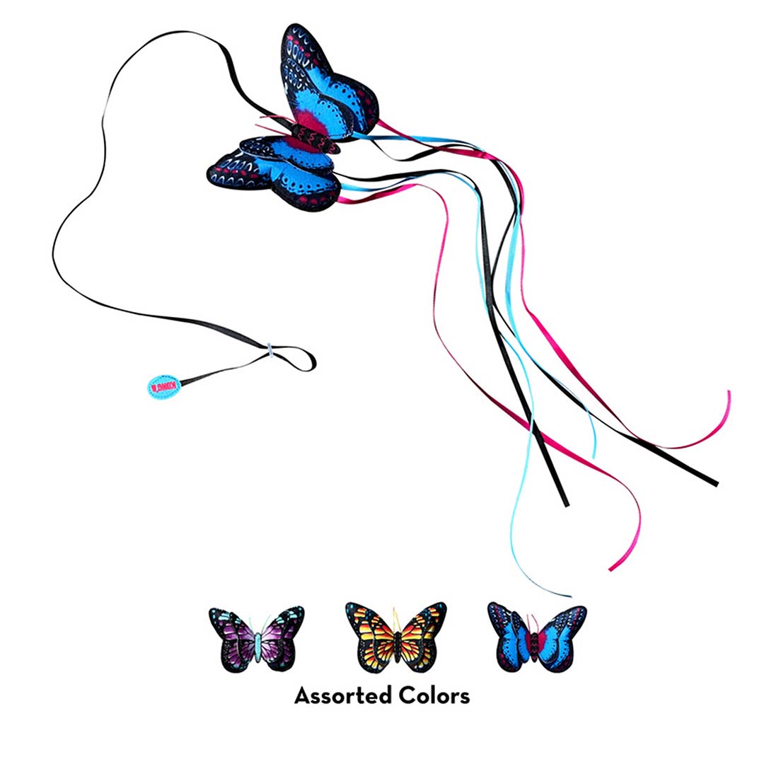 KONG Cat Teaser Butterfly Gemengde kleuren - Detail 1