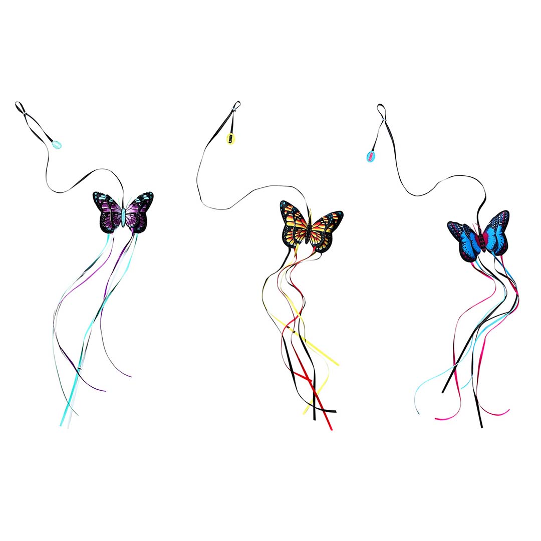 KONG Cat Teaser Butterfly Gemengde kleuren - Product shot