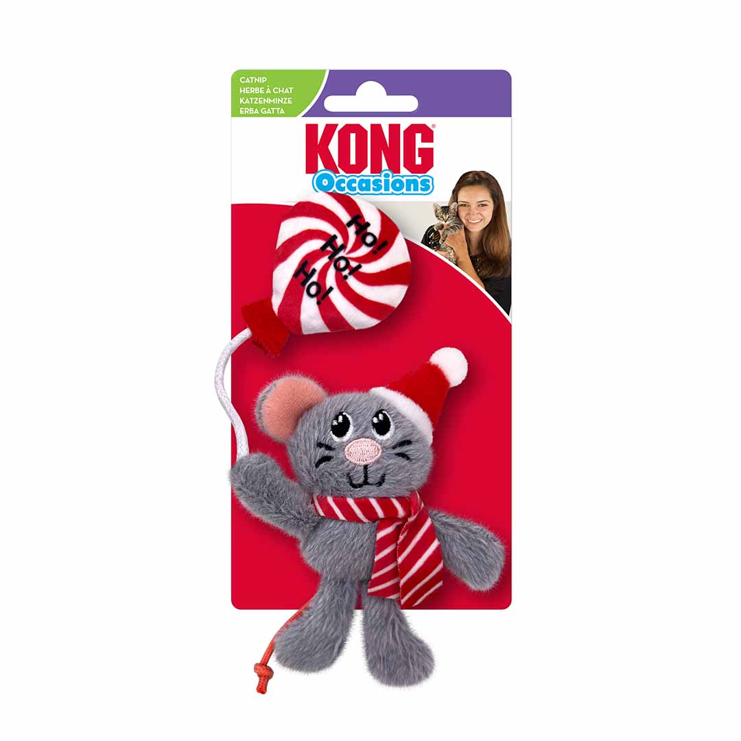 Kong cat holiday occasions mouse multicolore - Product shot