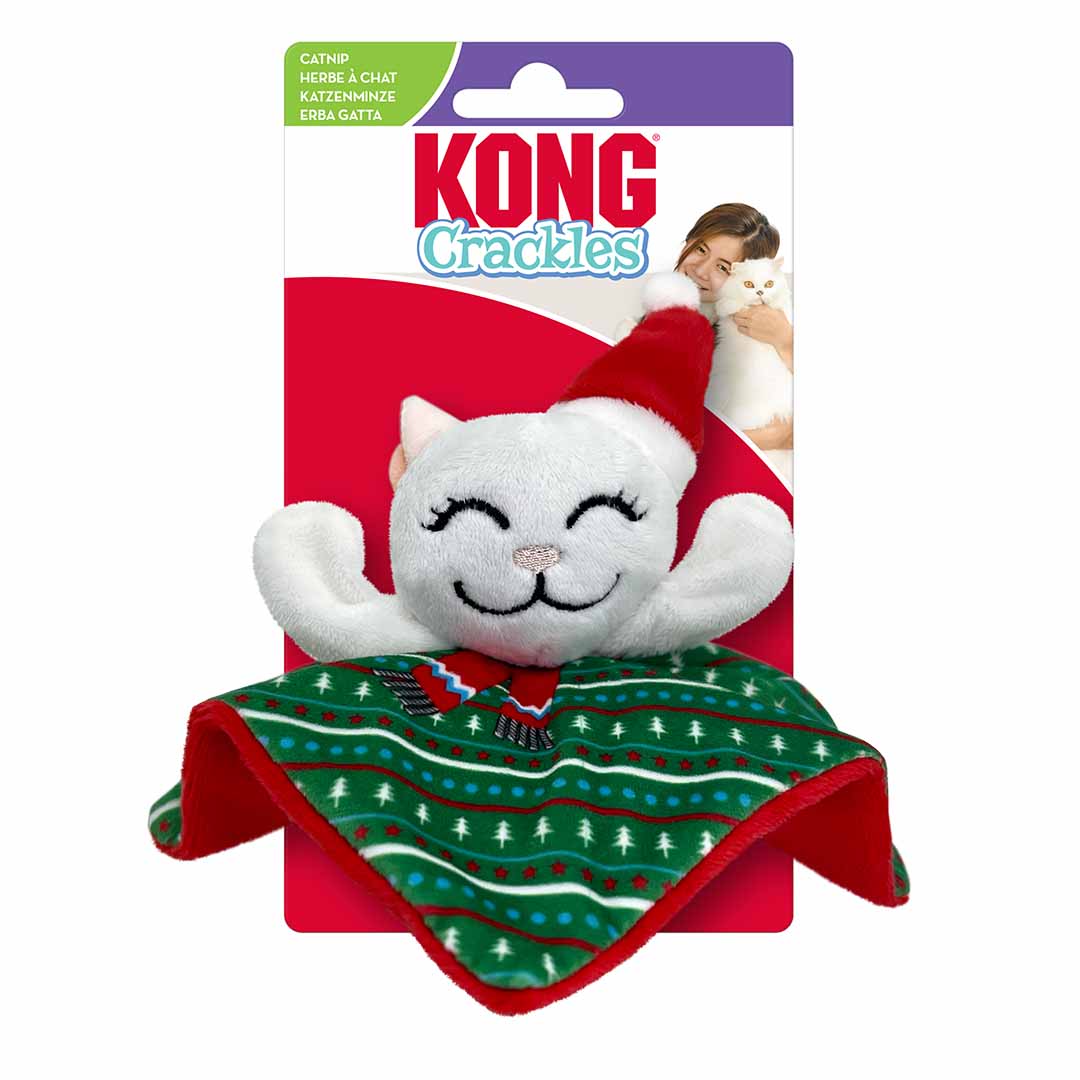 Kong cat holiday crackles santa kitty meerkleurig - Product shot