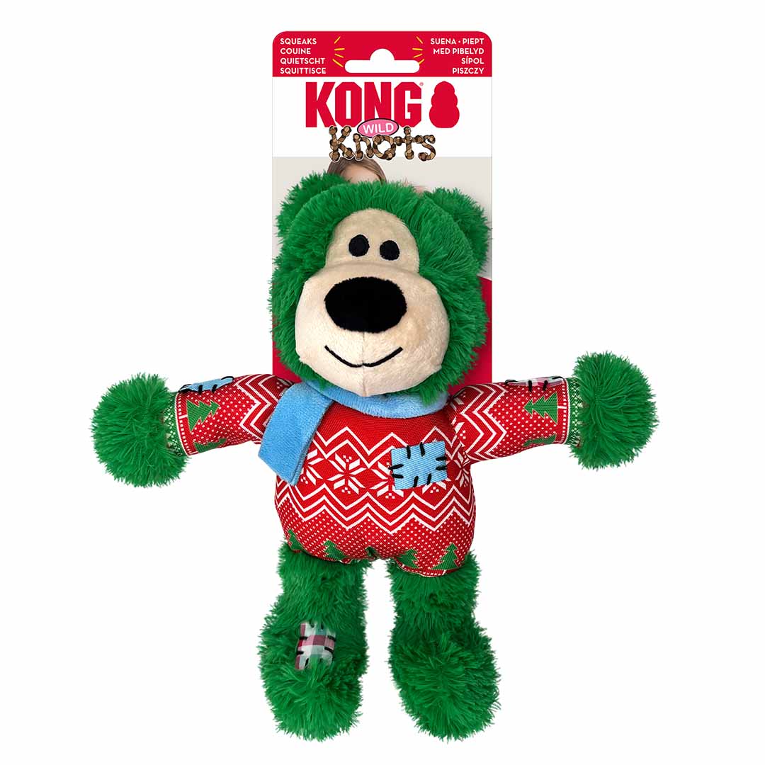 Kong holiday wild knots bear gemengde kleuren - Detail 1