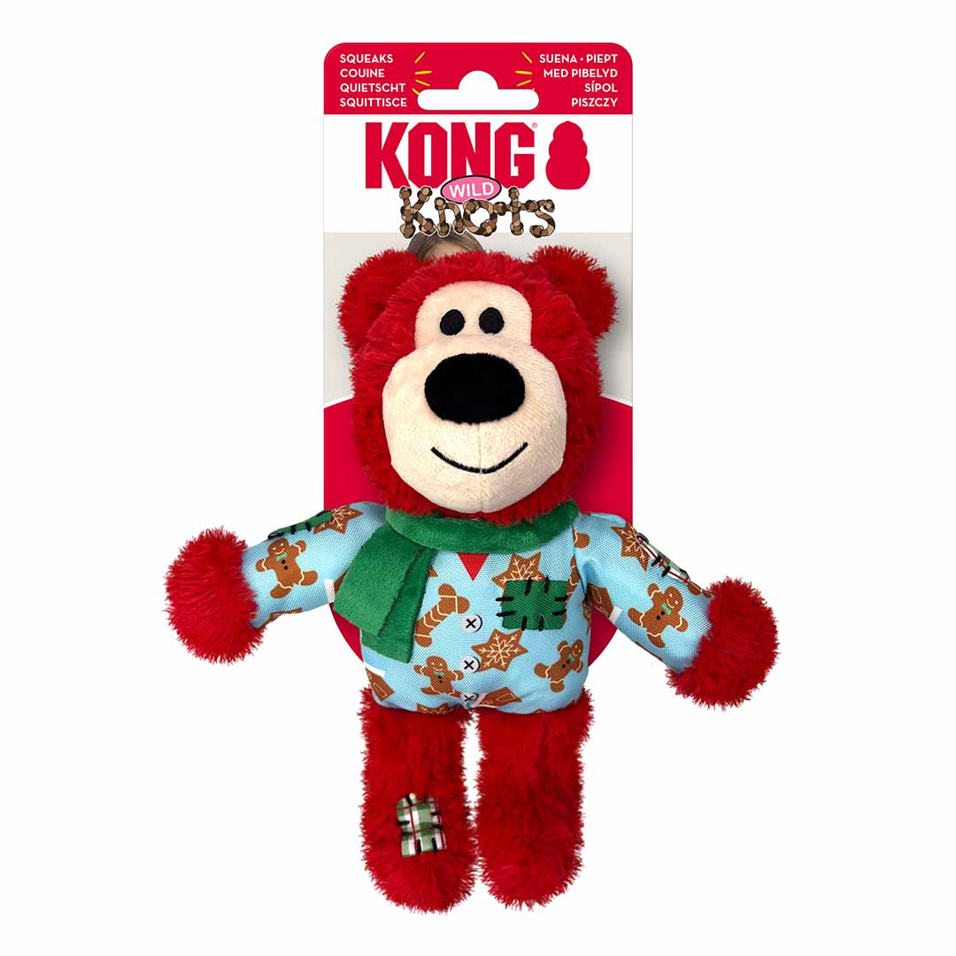 Kong holiday wild knots bear gemengde kleuren - Verpakkingsbeeld