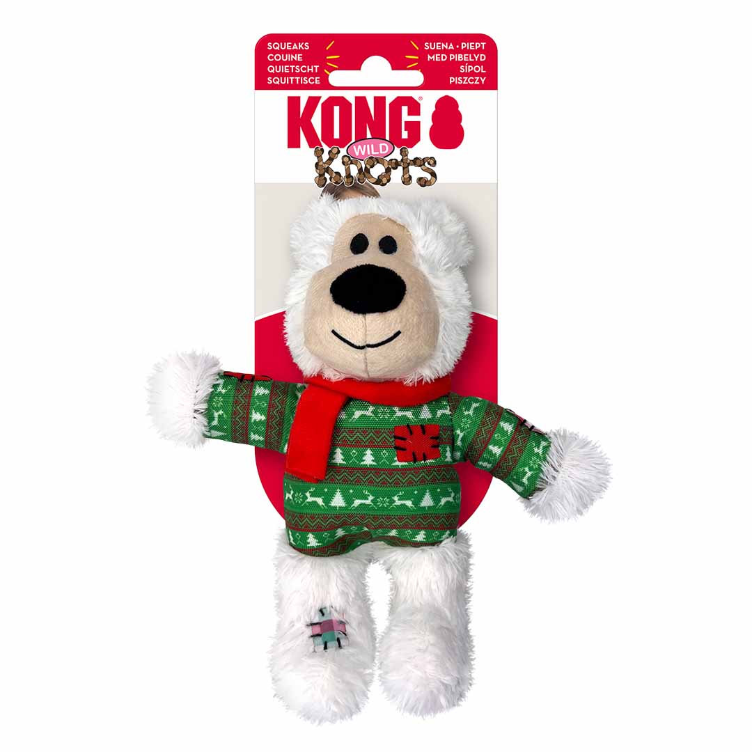 Kong holiday wild knots bear gemengde kleuren - <Product shot>